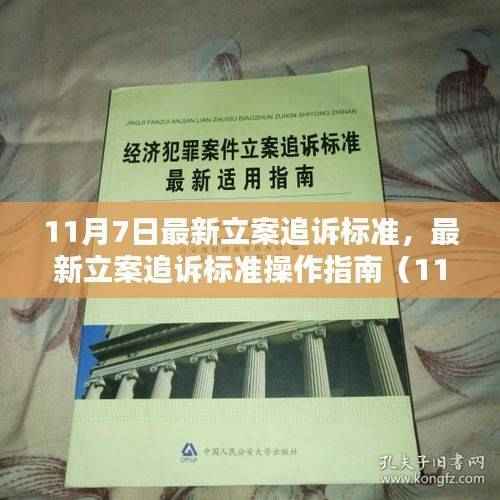 最新立案追诉标准操作指南(11月7日版),适合初学者与进阶用户的学习指南