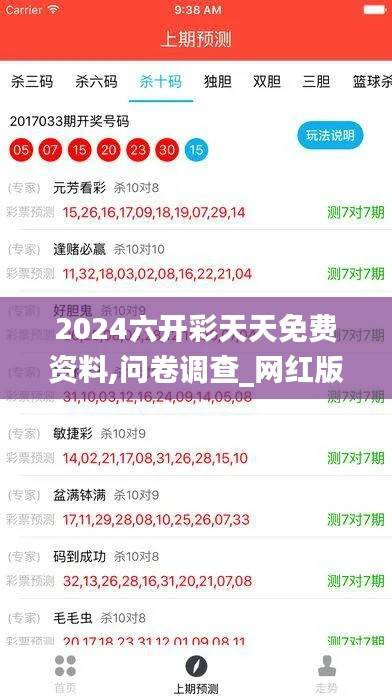2024六开彩天天免费资料,问卷调查_网红版OEK101.87