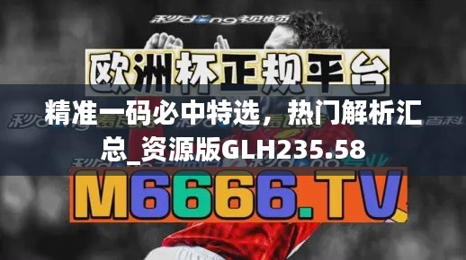精准一码必中特选,热门解析汇总_资源版GLH235.58