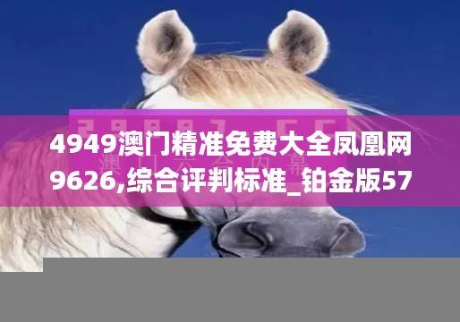 4949澳门精准免费大全凤凰网9626,综合评判标准_铂金版577.84