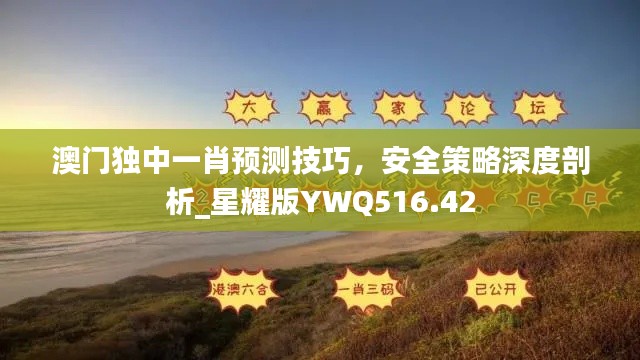 澳门独中一肖预测技巧,安全策略深度剖析_星耀版YWQ516.42