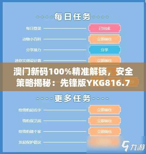 澳门新码100%精准解锁,安全策略揭秘:先锋版YKG816.77
