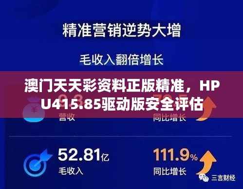 澳门天天彩资料正版精准,HPU415.85驱动版安全评估