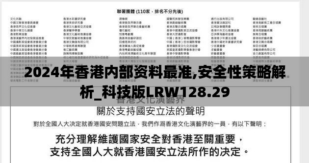 2024年香港内部资料最准,安全性策略解析_科技版LRW128.29