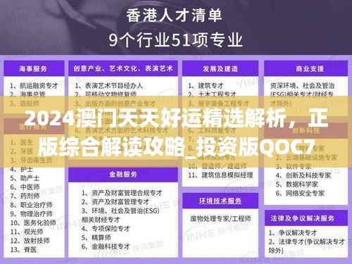 2024澳门天天好运精选解析，正版综合解读攻略_投资版QOC716.8