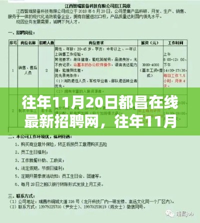 往年11月20日都昌在线招聘网概览,最新招聘动态与求职策略分享