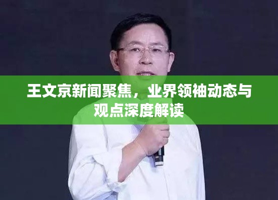 王文京新闻聚焦,业界领袖动态与观点深度解读
