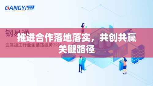 推进合作落地落实，共创共赢关键路径