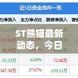 ST熊猫最新动态,今日消息一览